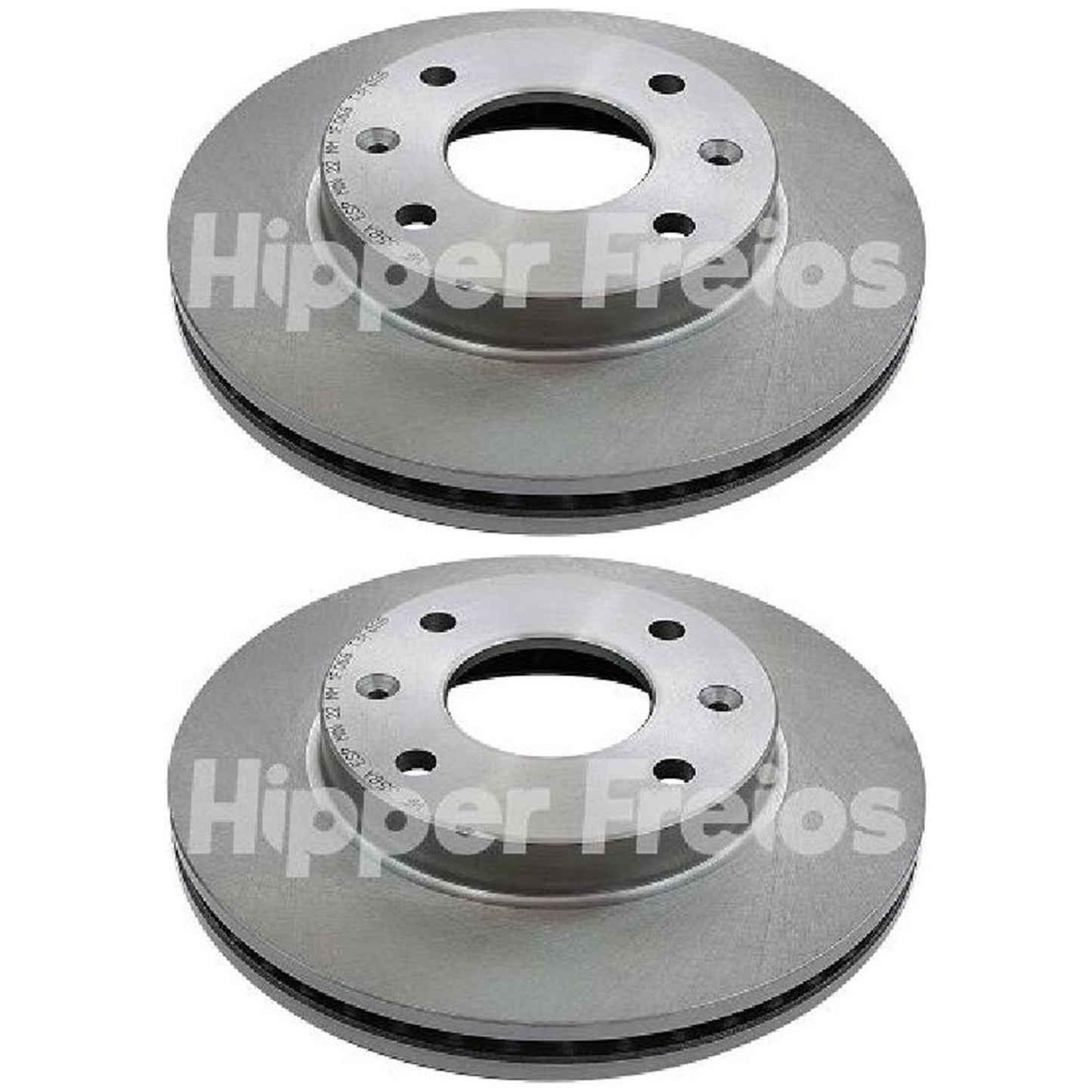 Par Disco Freio Dianteiro - Hipper Freios - HF 358A - (1)