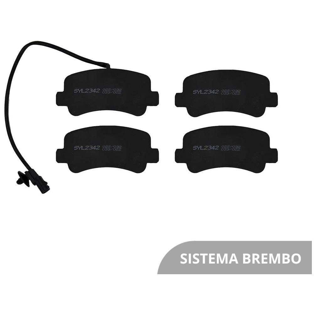 Jogo de Pastilhas de Freio Traseira - Syl - 2342 - (1)