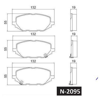 Pastilha de Freio Dianteira - Cobreq - N-2095 - (1)