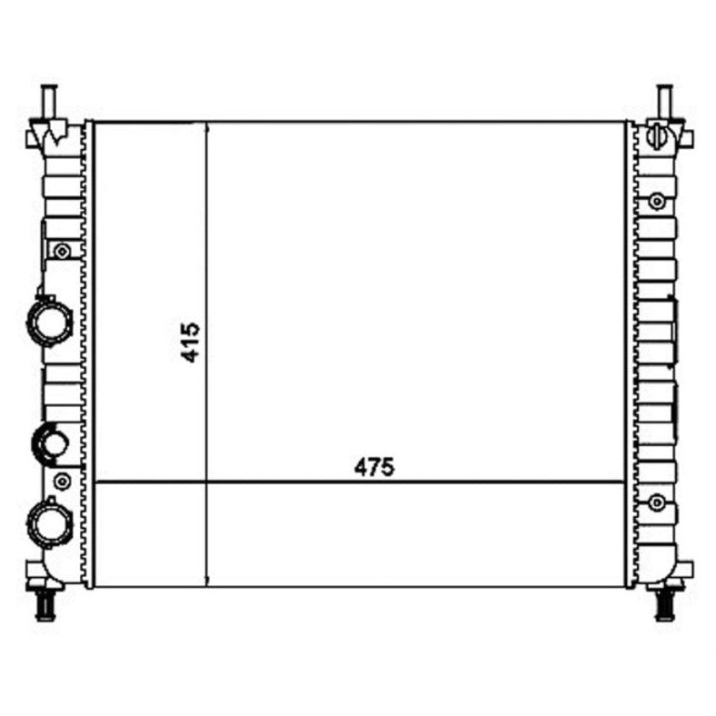 Radiador de Água - Magneti Marelli - RMM1055RFT - (1)