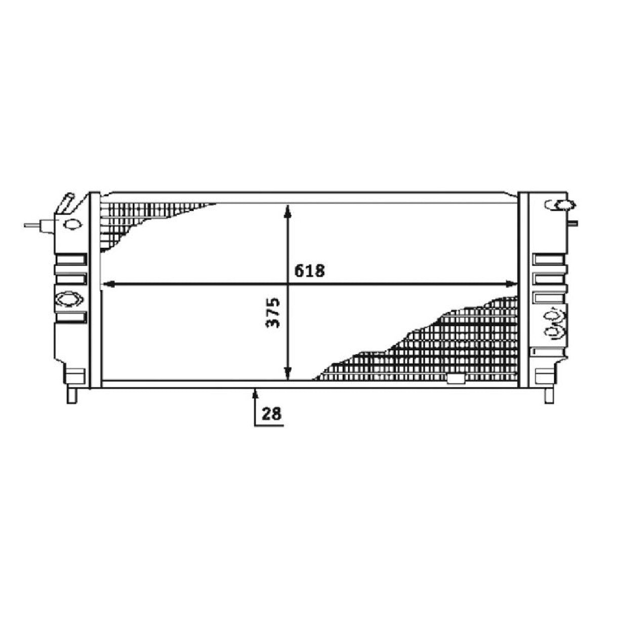 Radiador de Água - Magneti Marelli - RMM376715721 - (1)