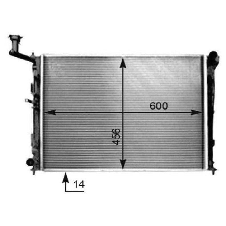 Radiador de Água - Magneti Marelli - 8MK376754521 - (1)