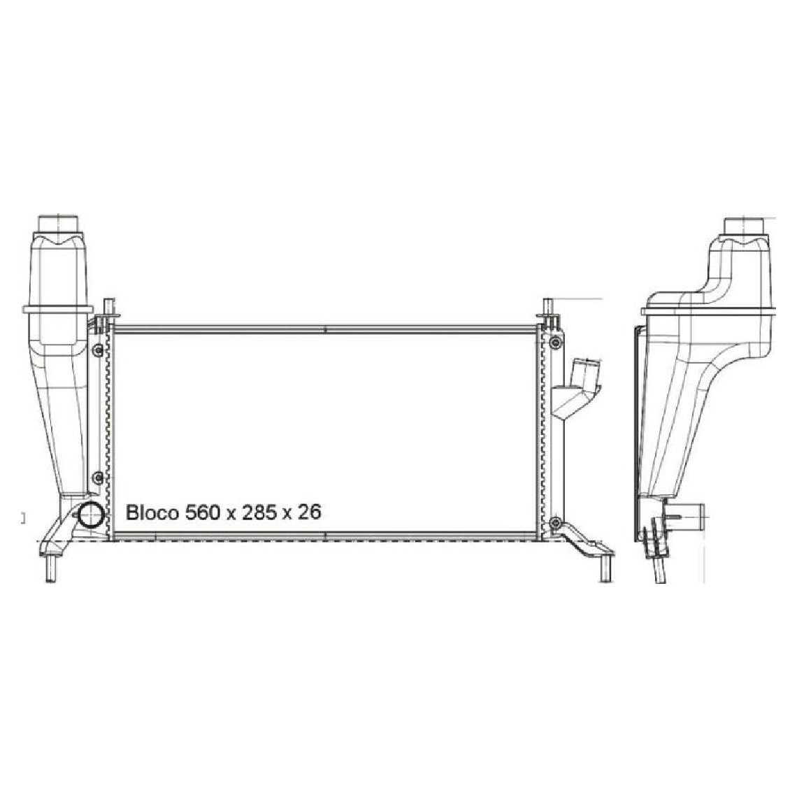 Radiador de Água - Magneti Marelli - RMM521001M - (1)