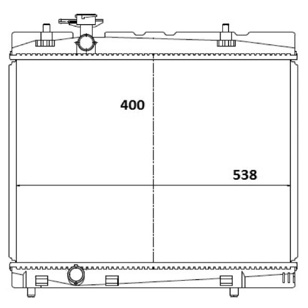 Radiador de Água - Magneti Marelli - RMM1108TO - (1)