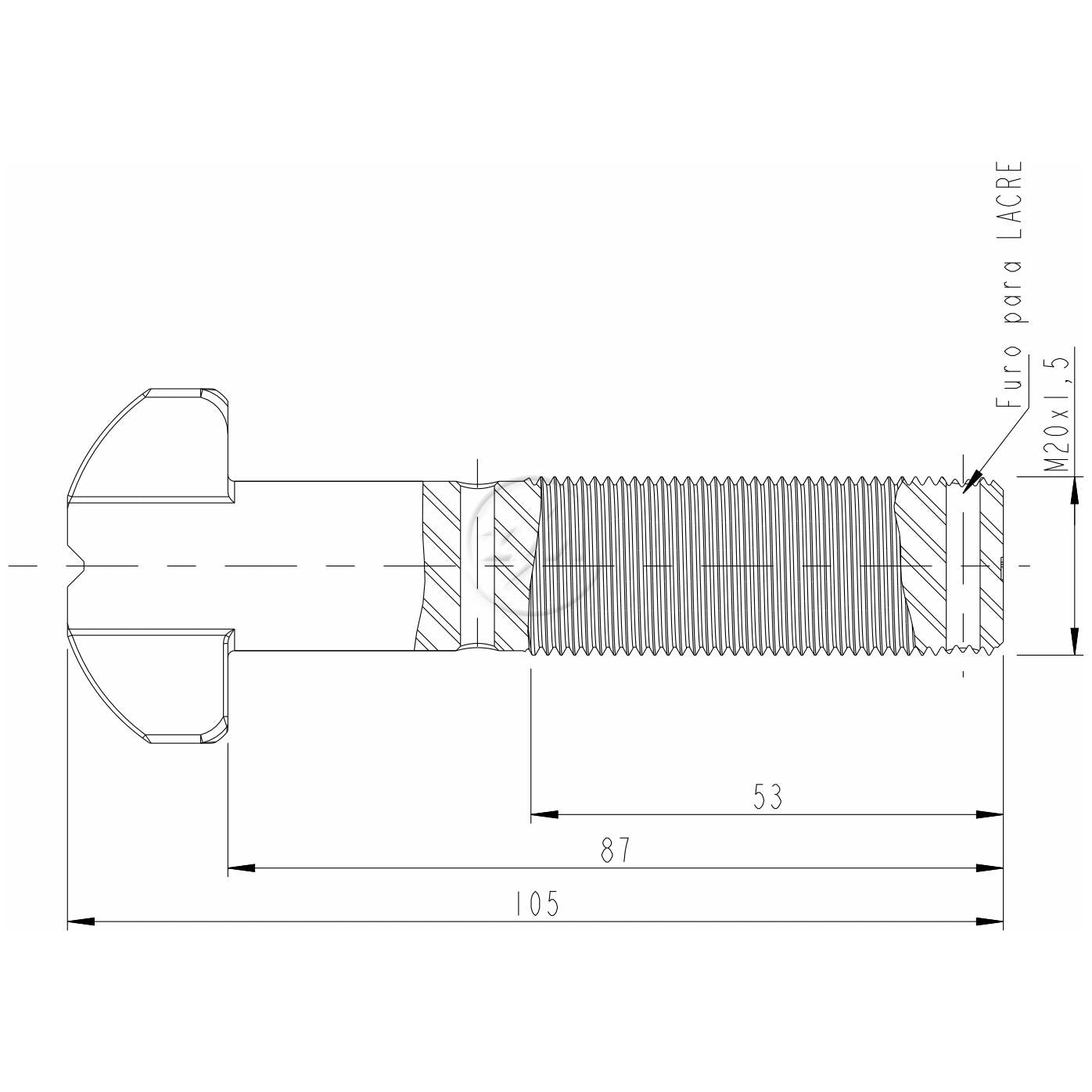 Kit 40 Parafuso de Roda M20-1,5 x 87/105 - ZM - 30.020.15 - (2)