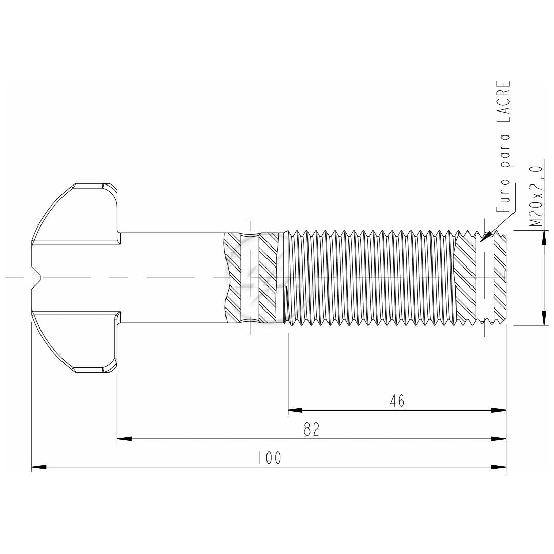 Kit 40 Parafuso de Roda M20-2,0 x 82/100 - ZM - 30.020.16 - (2)
