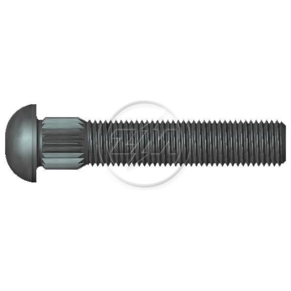 Kit 100 Parafuso Cravo Alto 3/8"-24F X 2" - ZM - 32.308.24 - (1)