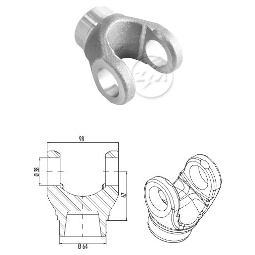 Garfo do Cardan - ZM - 335.002.04 - (1)