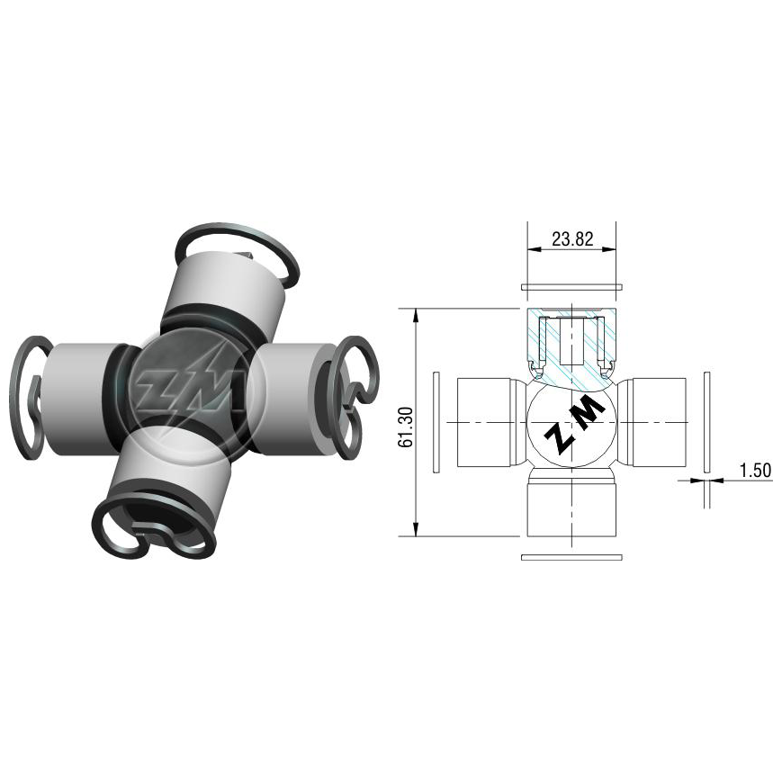Cruzeta do Cardan - ZM - 35.001.02 - (1)