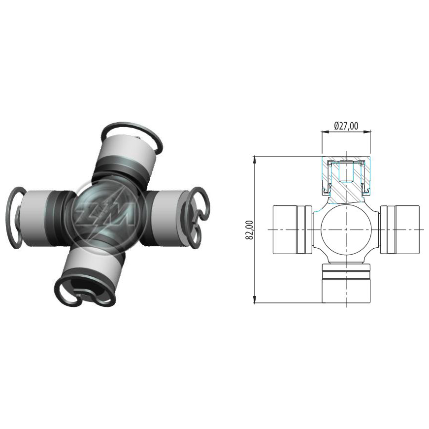 Cruzeta do Cardan - ZM - 35.001.24 - (1)