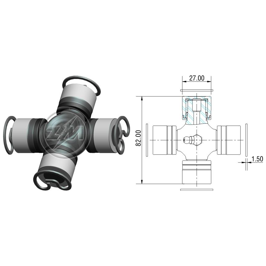 Cruzeta do Cardan - ZM - 35.001.26 - (1)