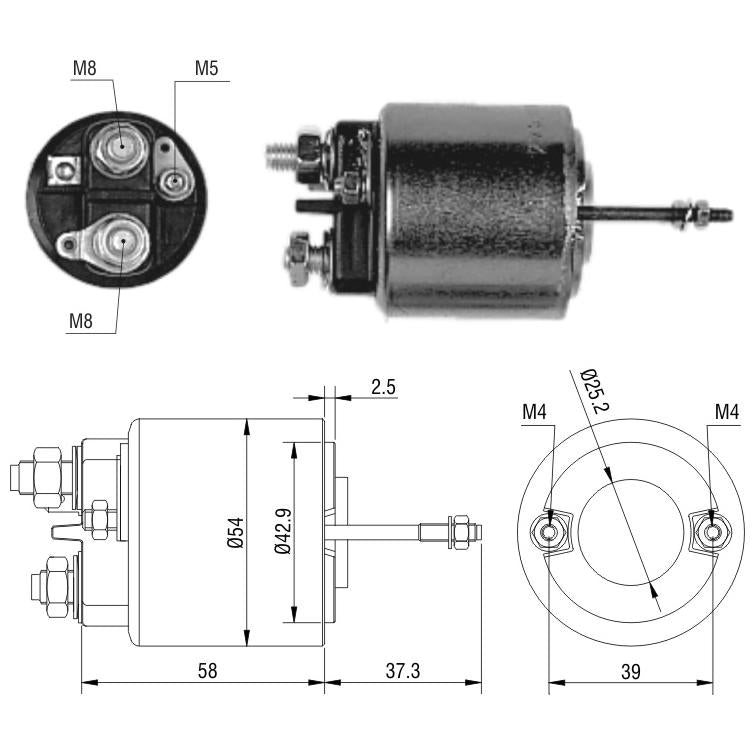 Relê Auxiliar de Partida - ZM - 598 - (1)