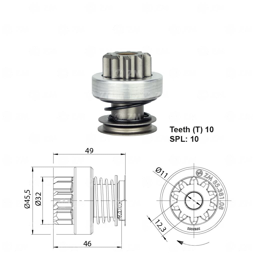 Impulsor de Partida - ZM - 85.381.08 - (1)