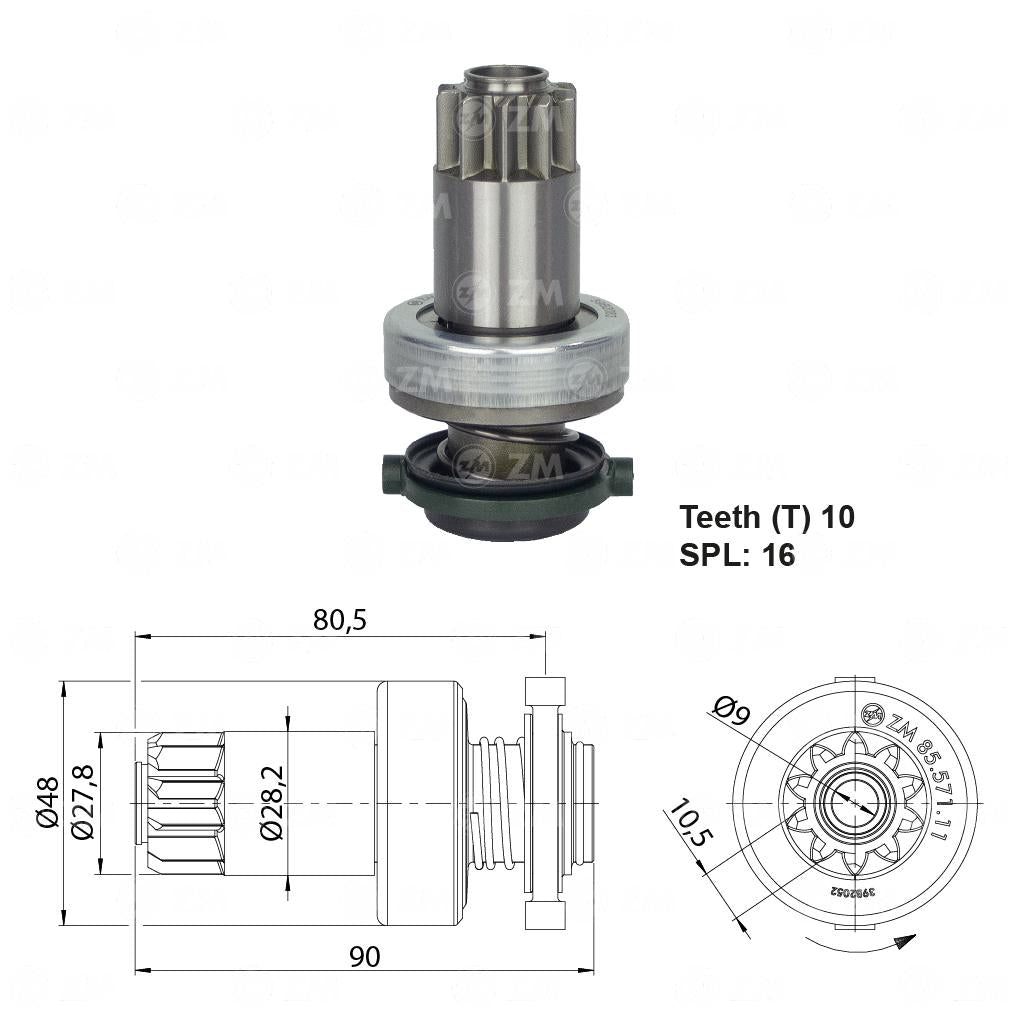 Impulsor de Partida - ZM - 85.571.11 - (1)