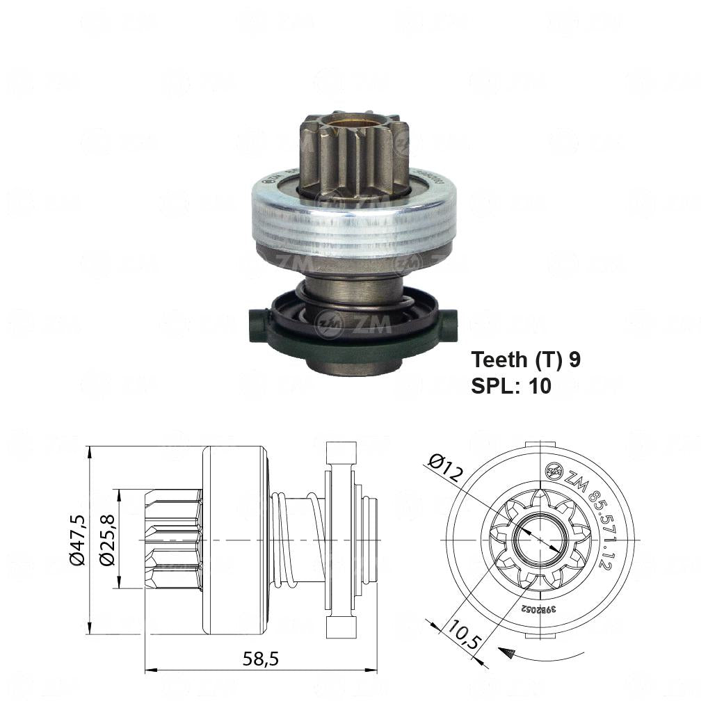 Impulsor de Partida - ZM - 85.571.12 - (1)