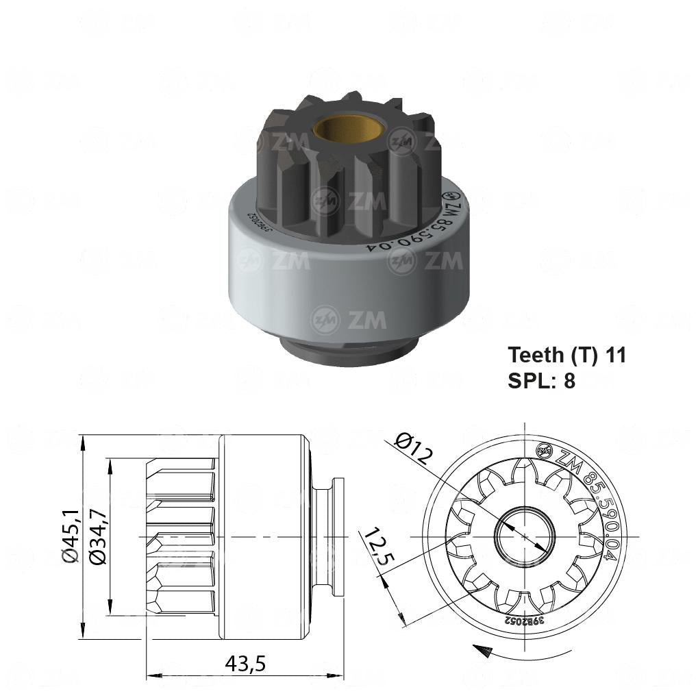 Impulsor de Partida - ZM - 85.590.04 - (1)
