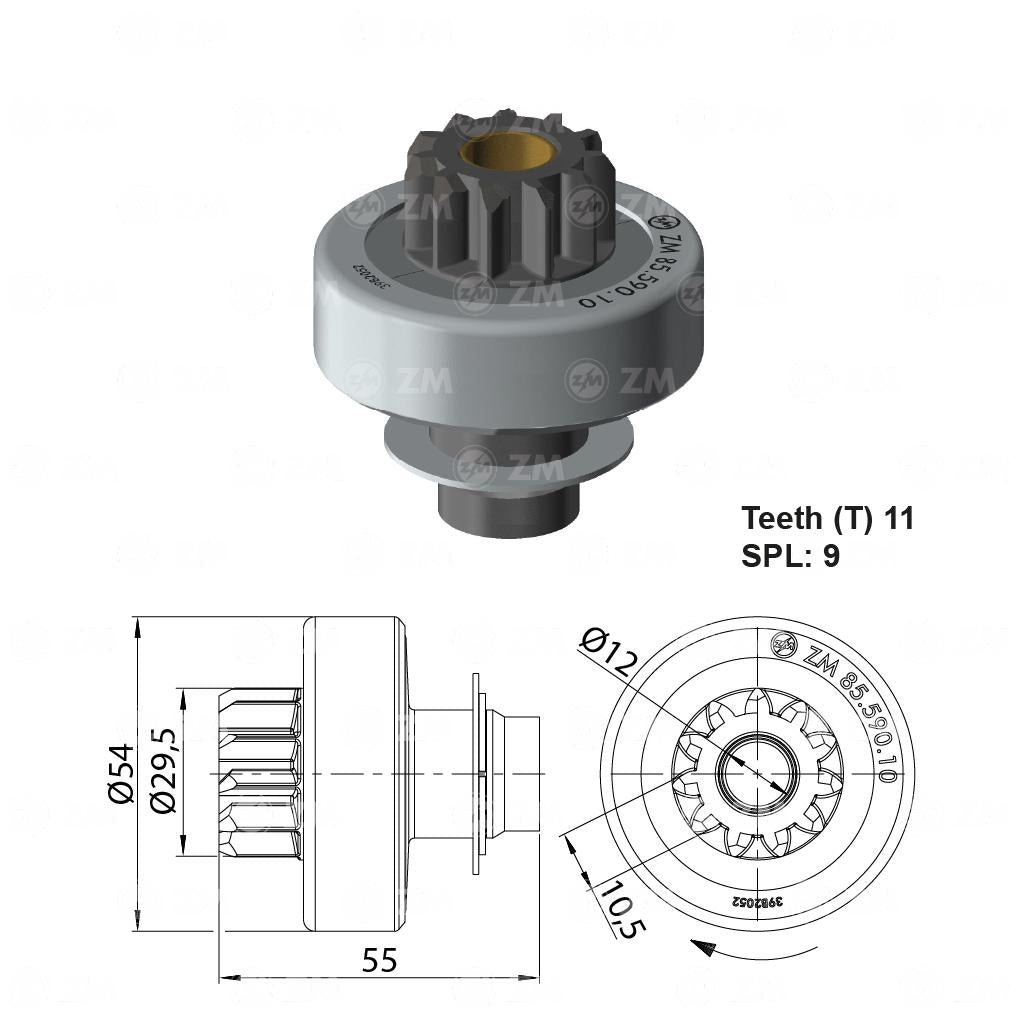 Impulsor de Partida - ZM - 85.590.10 - (1)