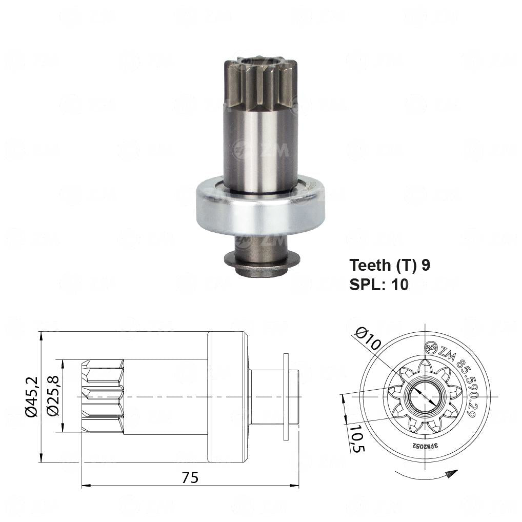 Impulsor de Partida - ZM - 85.590.29 - (1)