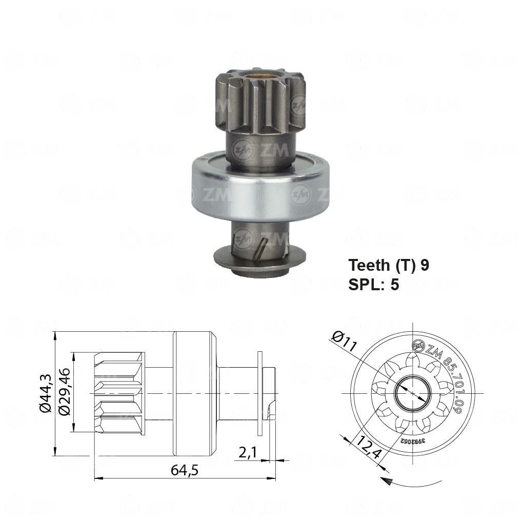 Impulsor de Partida - ZM - 85.701.09 - (1)