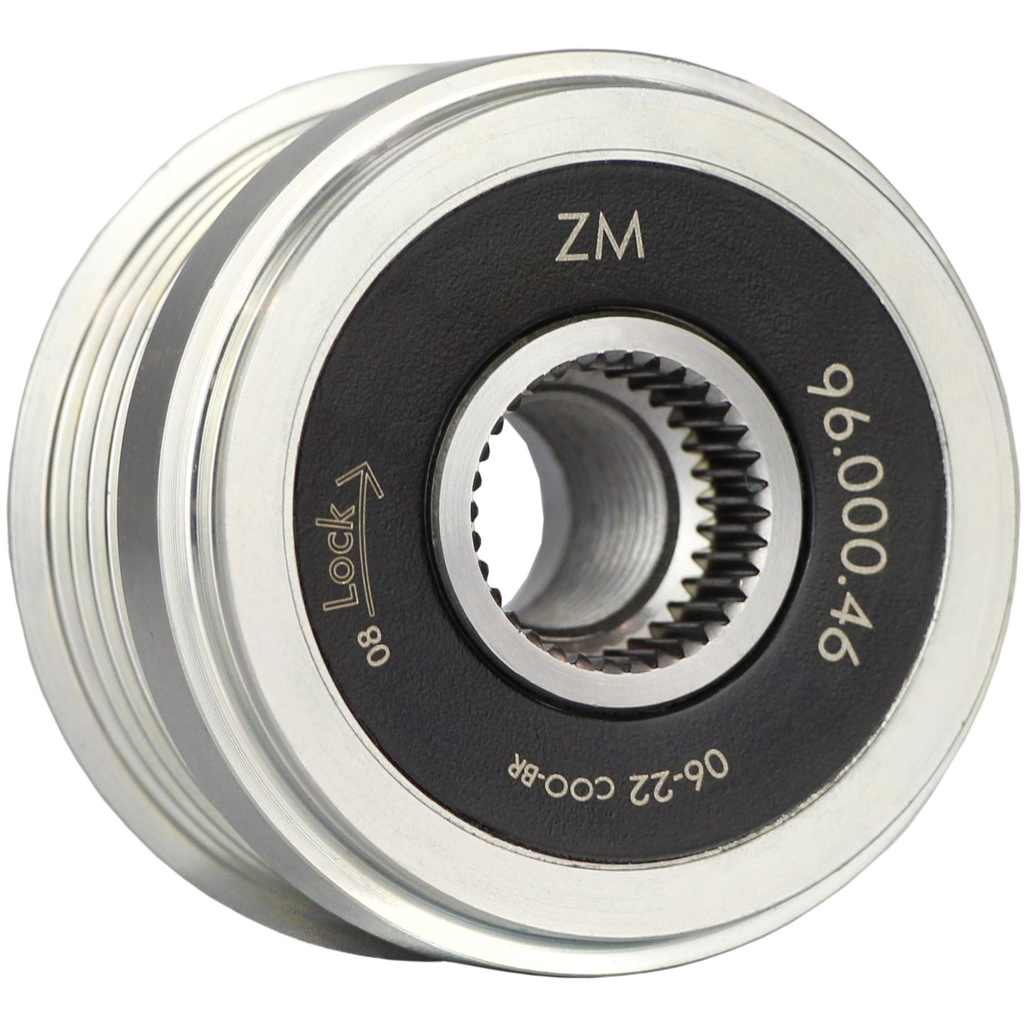 Polia de Roda Livre OAP do Alternador - ZM - 96.000.46 - (1)