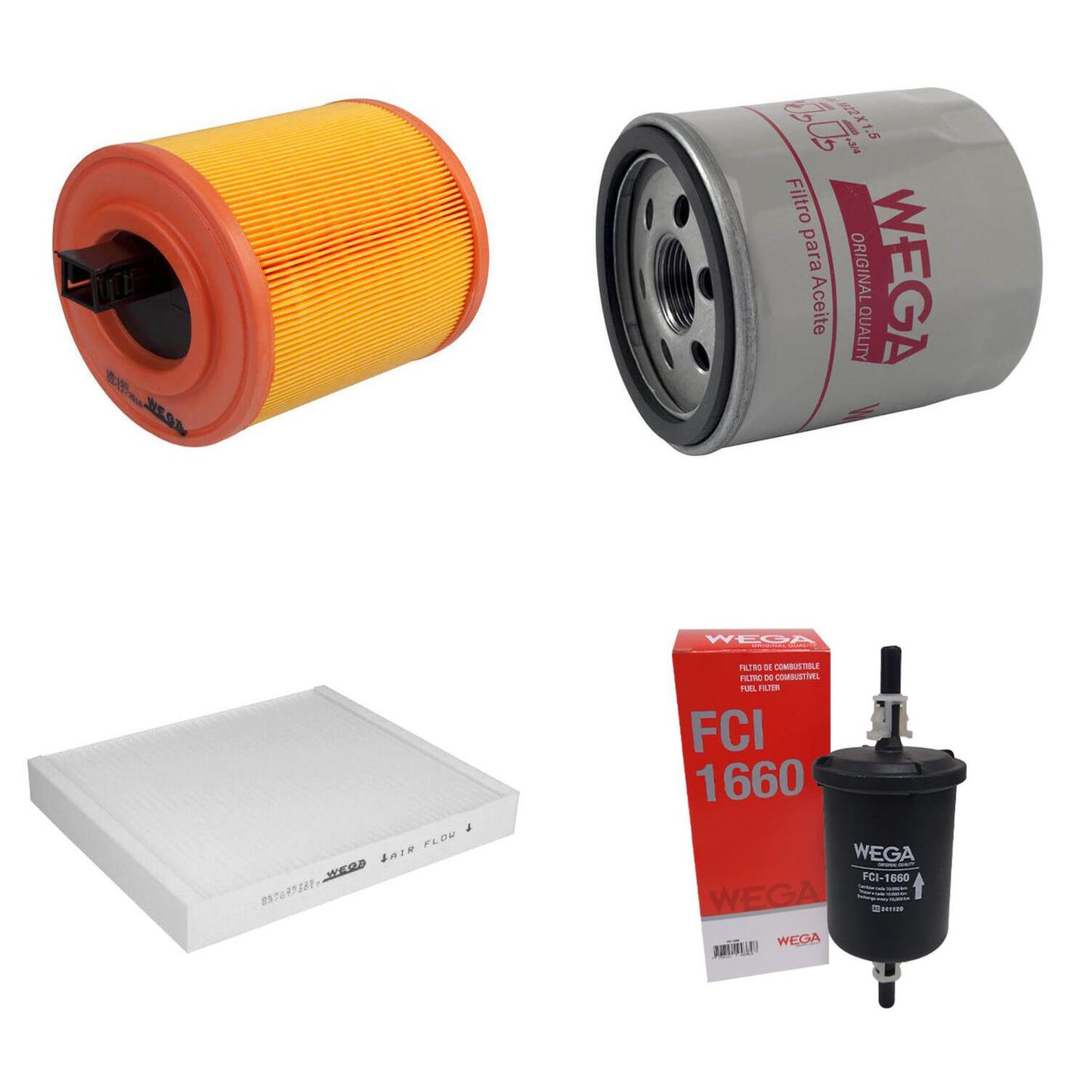 Kit Filtros Gm Cruze 1.4 - Wega - Wkl186 - (4)