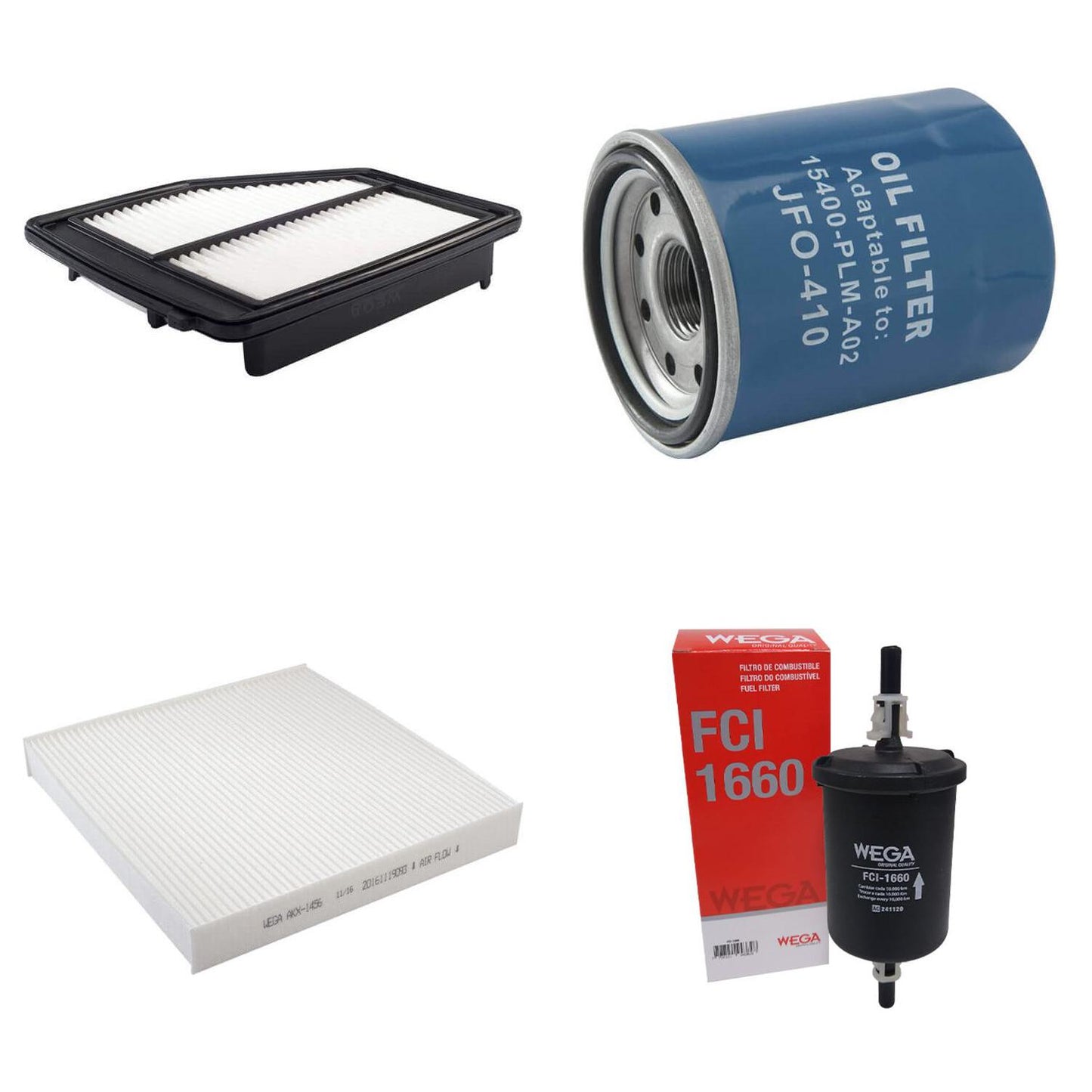 Kit Filtros Honda Civic 1.8 2.0 - Wega - Wkl202 - (4)