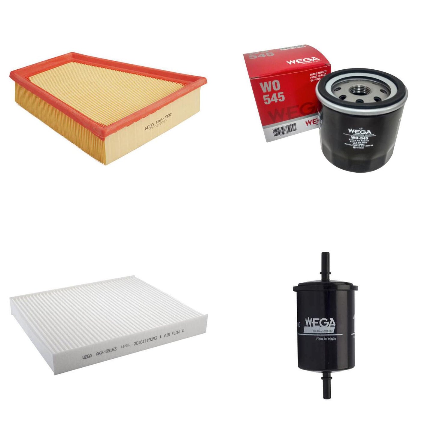 Kit Filtros Vw Gol Saveiro Voyage 1.6 - Wega - Wkl305 - (4)