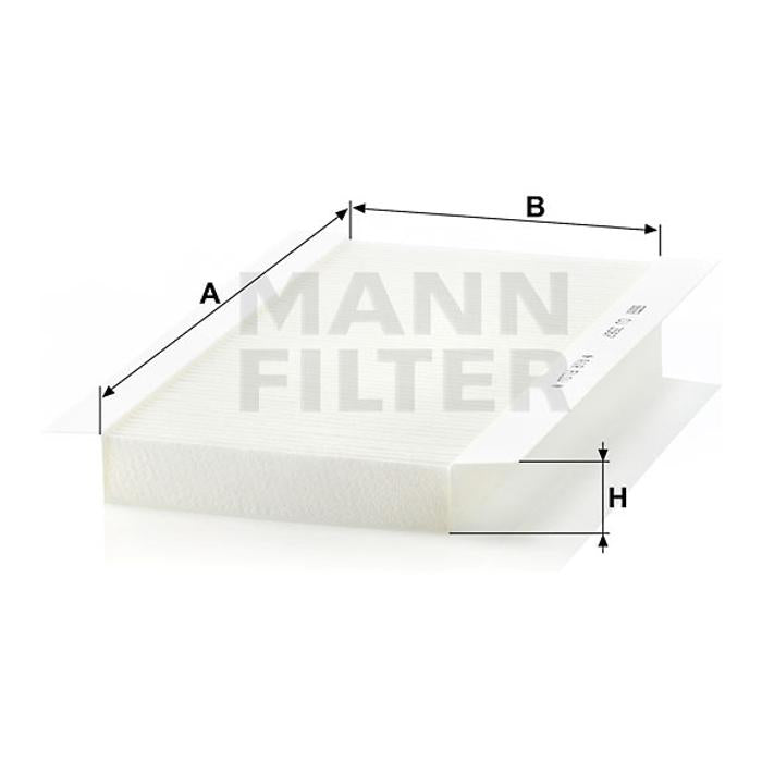 Filtro de Cabine Refil de Papel - Mann-Filter - CU 3567 - (5)