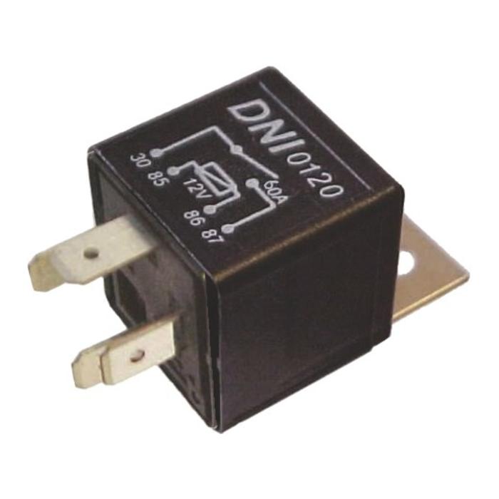 Relê Auxiliar Plástico 12V 4 Terminais - DNI - 0120 - (1)