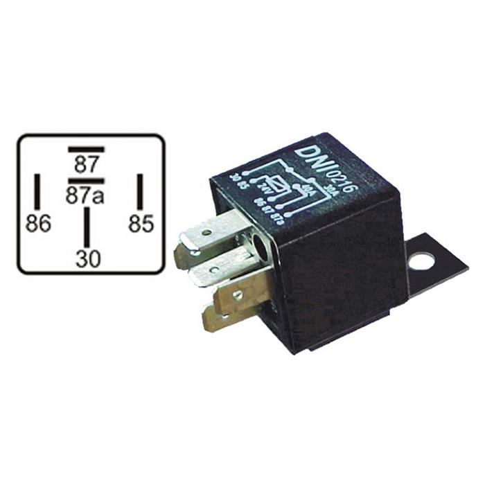 Relê 24 V Modelo Rele Auxiliar de Plástico - DNI - 0216 - (1)