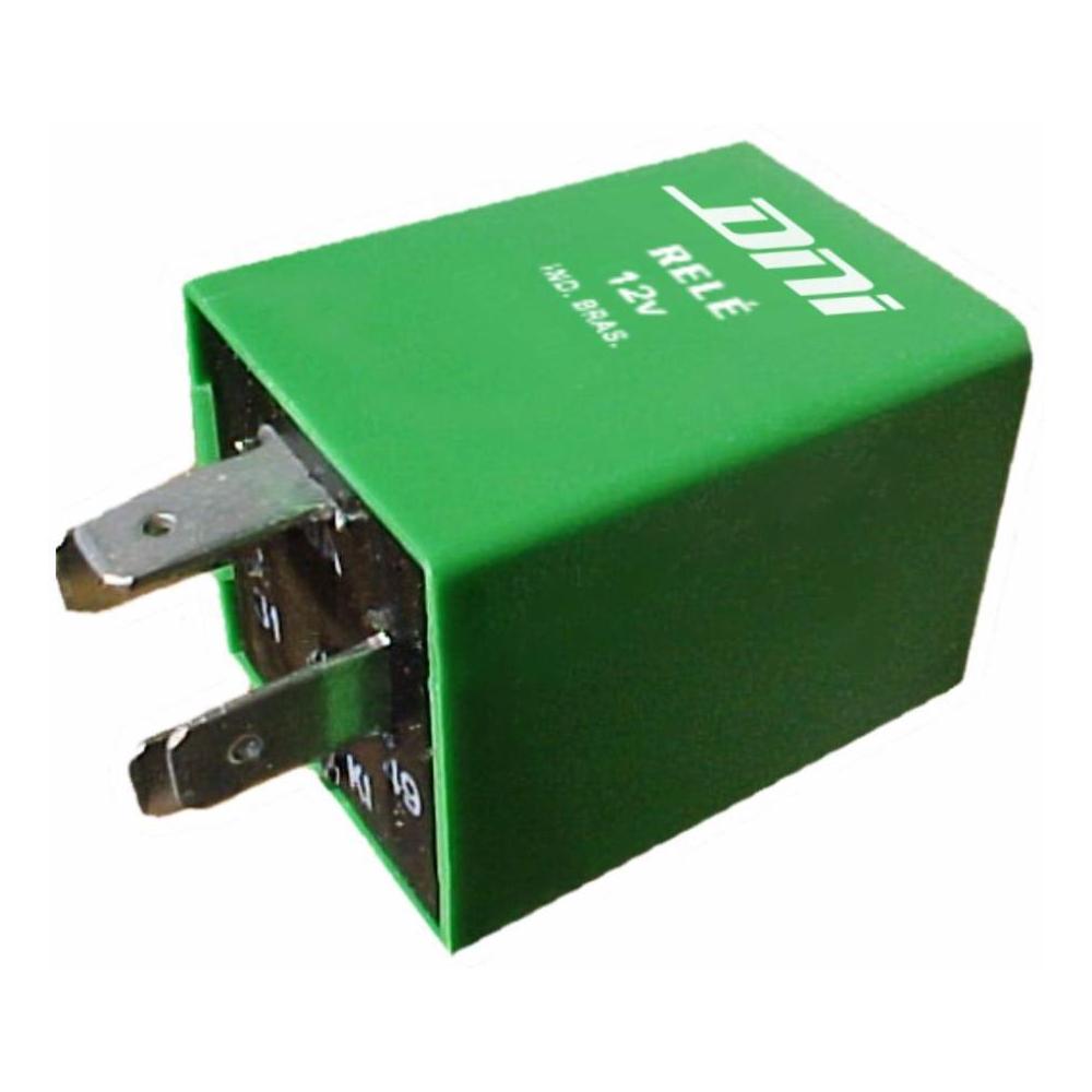 Relê Auxiliar 12V 4 Terminais Verde - DNI - 1106 - (1)
