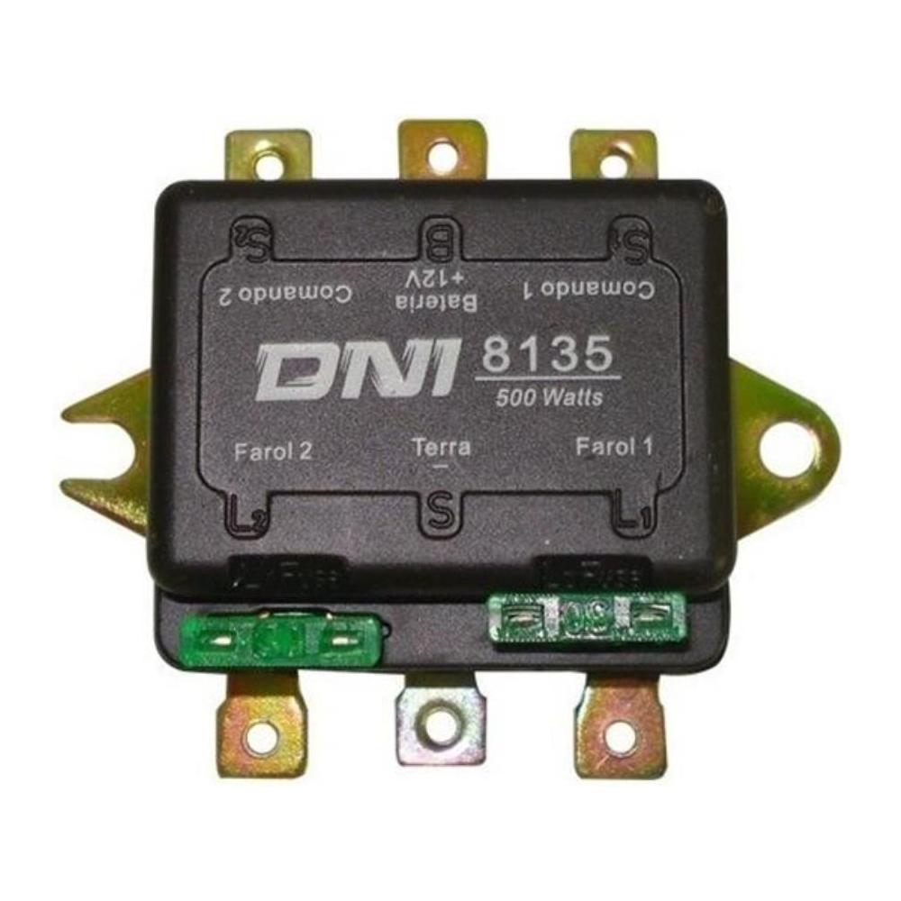 Relê 12V 500W Plástico Duplo 6 Terminais - DNI - 8135 - (1)