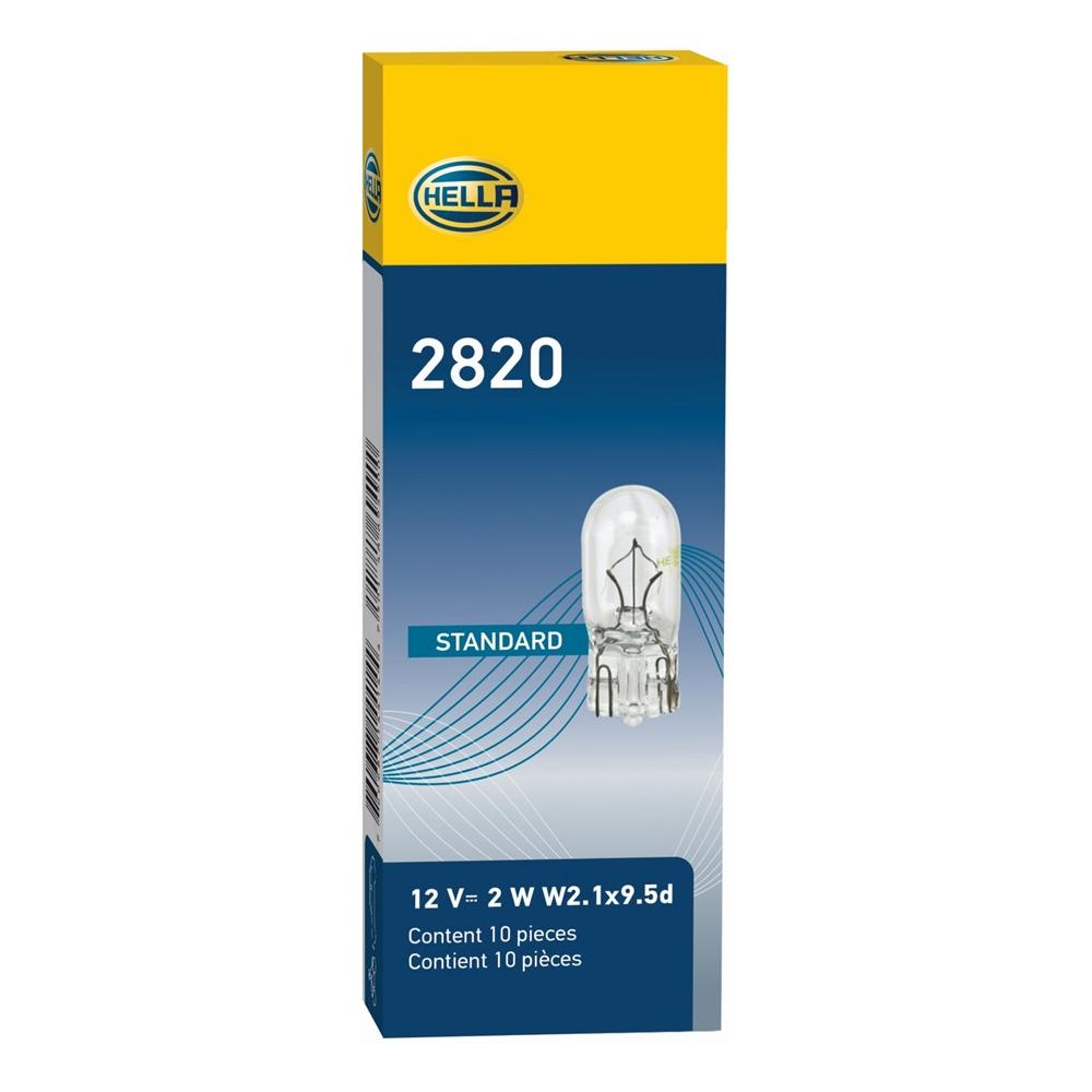 Lâmpada 12V 2W Base W2.1X9.5D - Hella - 2820 - (2)