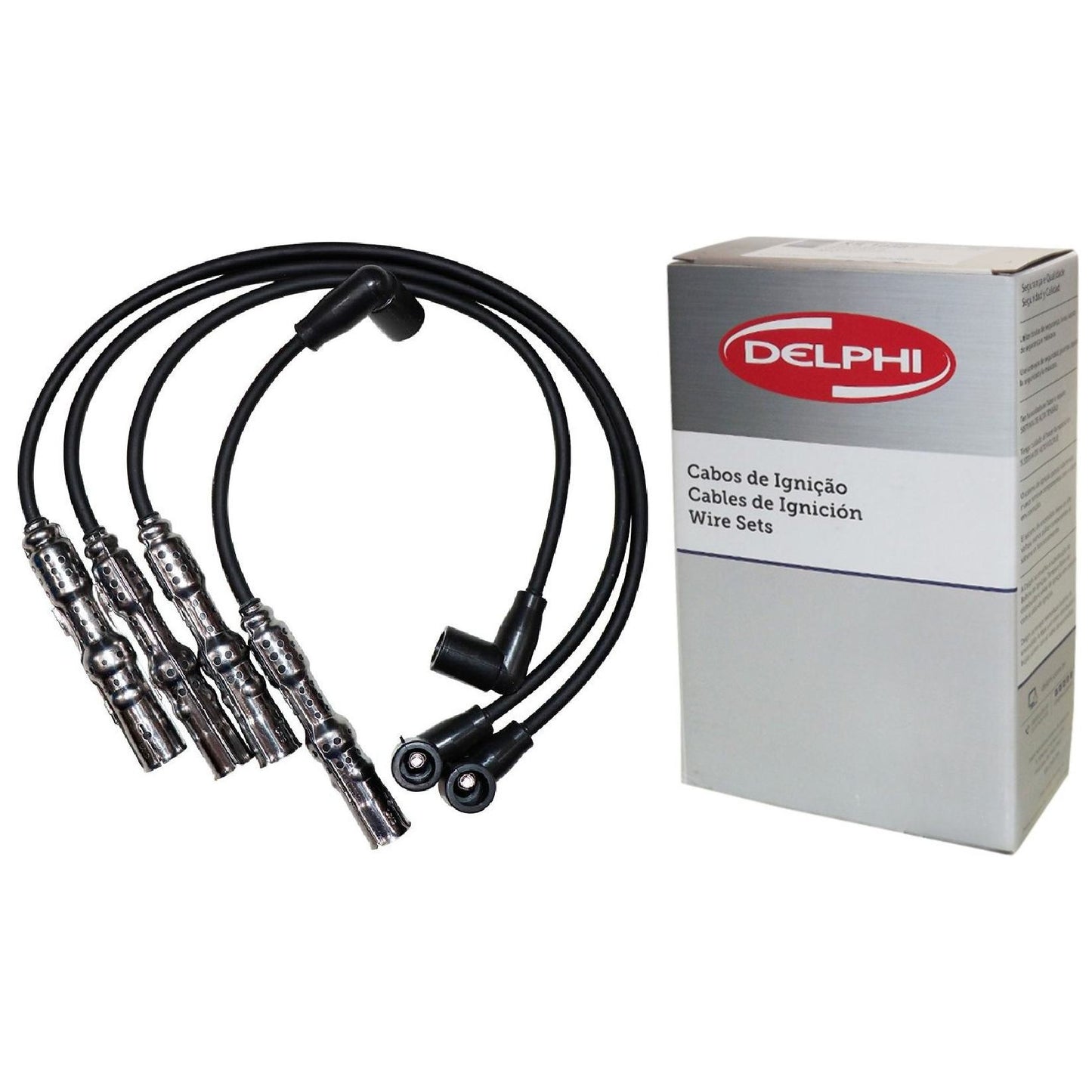 Kit Cabo de Vela e 4 Velas Ignição Platinum - Delphi - XH50004 / XS10551 - (3)