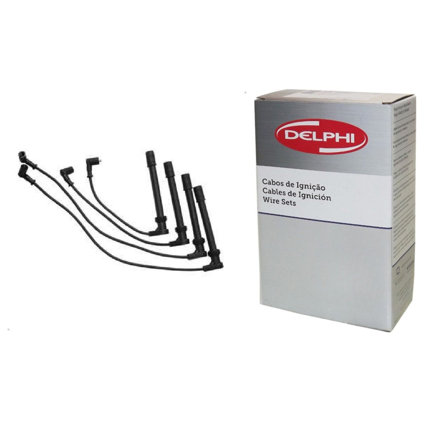Kit Cabo de Vela e 4 Velas Ignição D-Power - Delphi - XH70007 / XS10553 - (3)