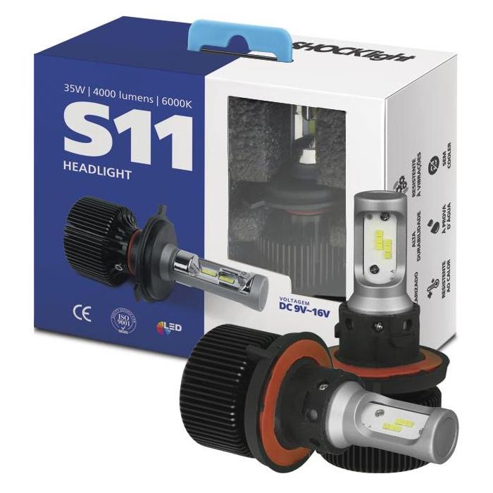 Lâmpada H13 35W 12V 6000K - Shocklight - SLL-110013 - (1)