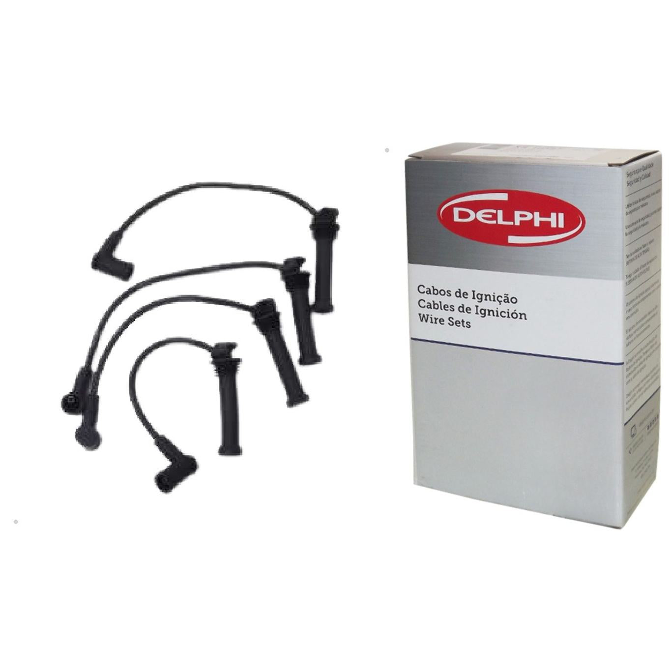 Kit Cabo de Vela e 4 Velas Ignição Platinum - Delphi - XH50002 / XS10572 - (3)