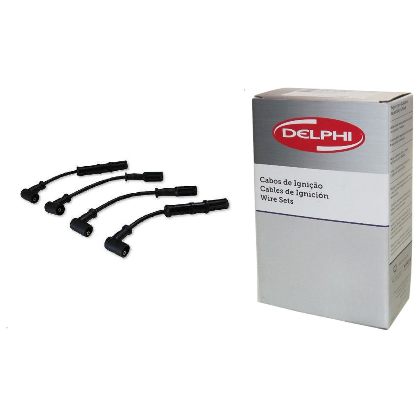 Kit Cabo de Vela e 4 Velas Ignição Yttrium - Delphi - XH40004 / XS10636 - (3)