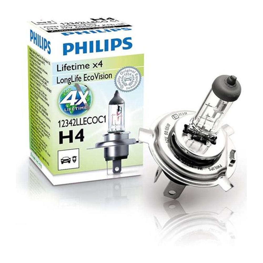 Lâmpada Farol Baixo H4 60/55W - Philips - 12342LLECOC1 - (1)