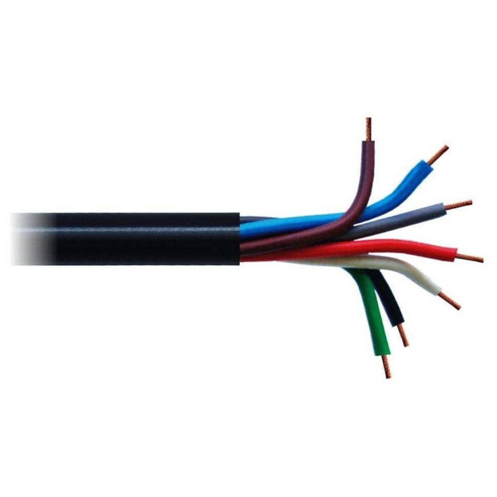 Cabo PP 7 Vias para Instalação Automotiva Rolo com 25m - DNI - HFXPP715 - (1)