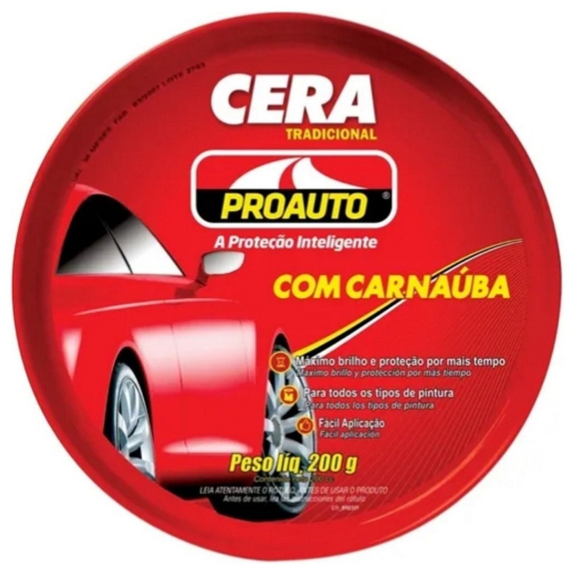 Cera Automotiva em Pasta com Carnaúba 200g - Proauto - 204 - (1)