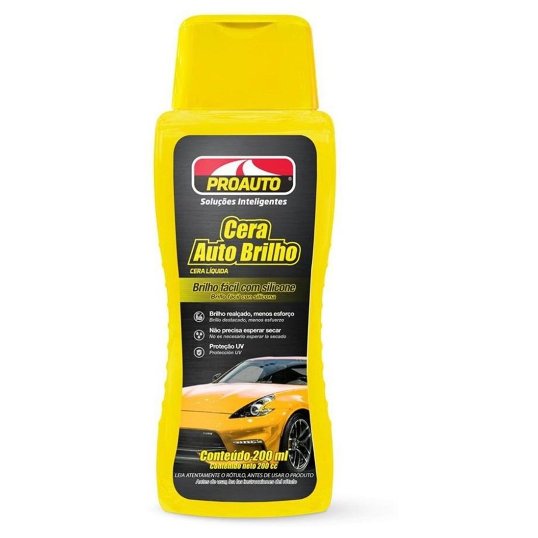 Cera Líquida Auto Brilho com Silicone 200ml - Proauto - 384 - (1)