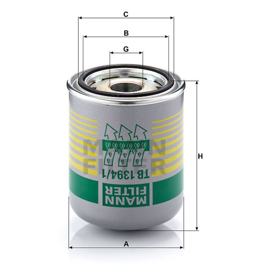 Filtro Secador - MANN-FILTER - TB1394/1X - (1)