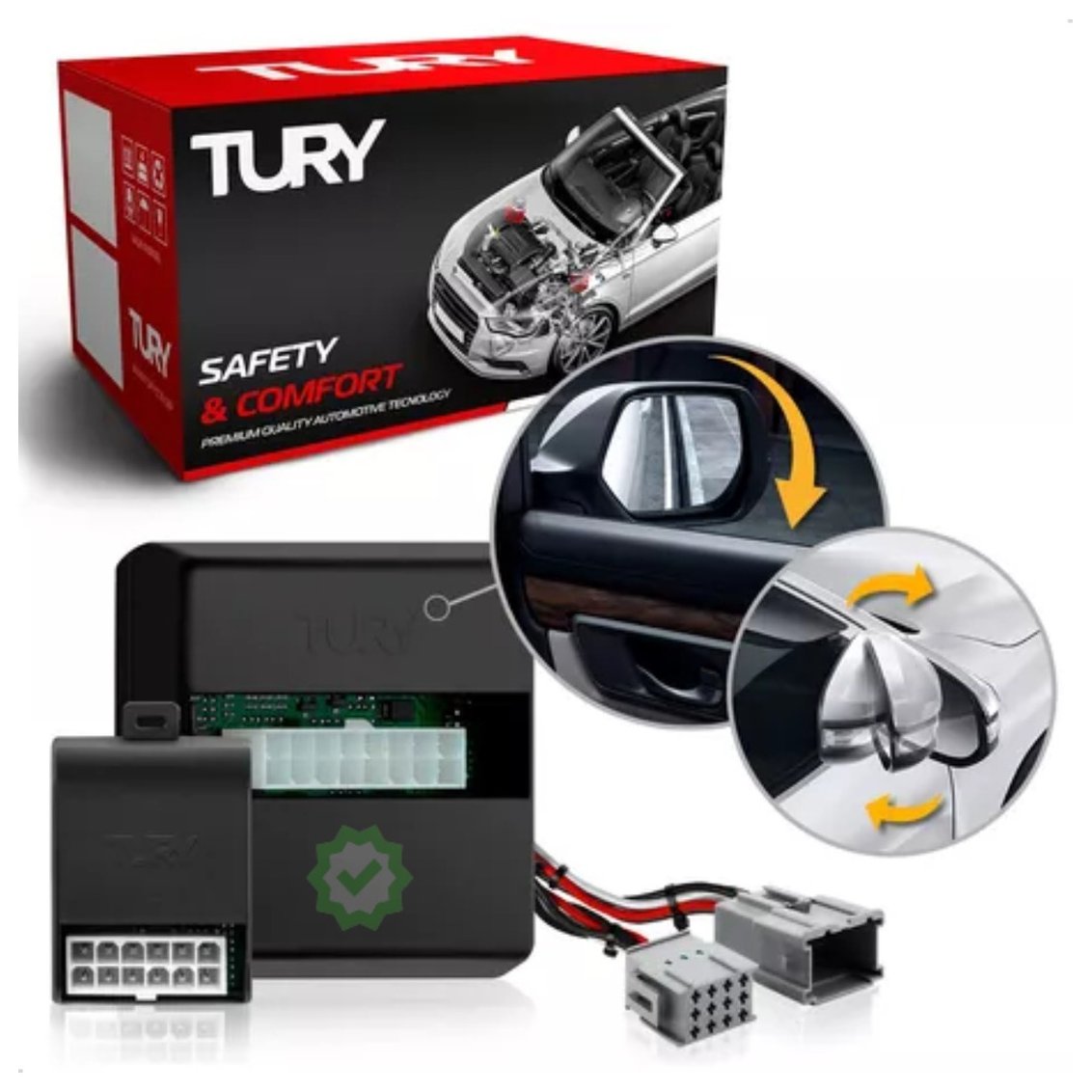 Modulo Eletrônico Retrovisor Elétrico - Tury - PARK3122DF - (1)