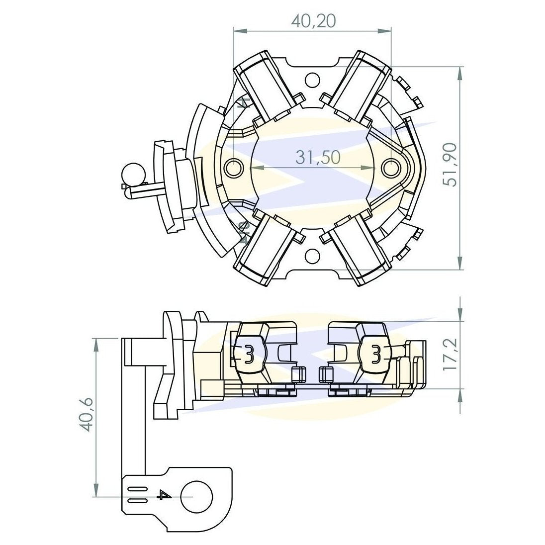 Porta Escova - Unifap - UF - 1.271/4 - (2)
