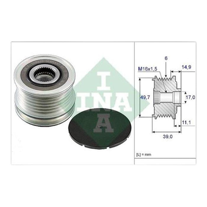 Roda Livre do Alternador - INA - 535 0050 10 - (2)