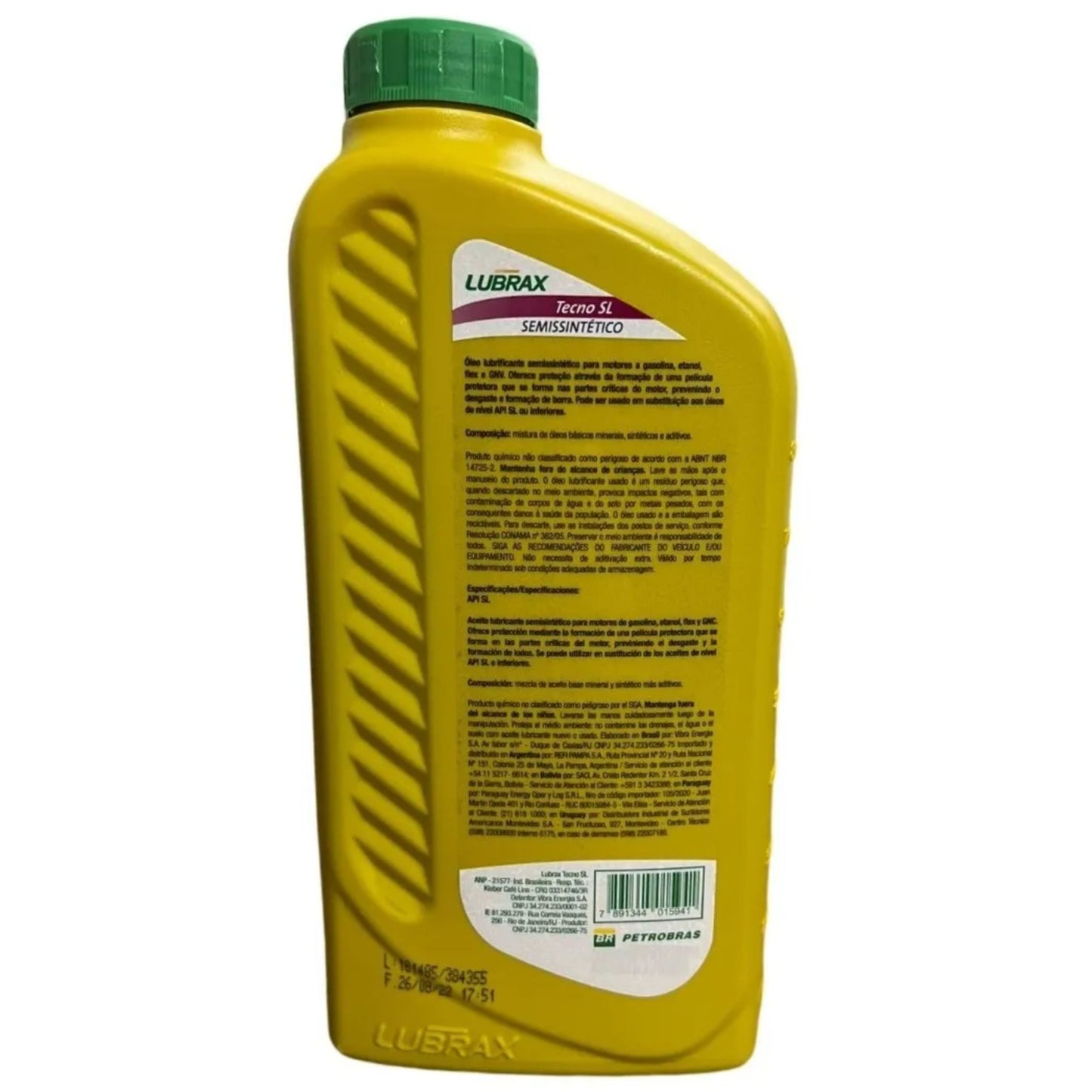 Óleo de Motor Tecno 15W40 SL Semissintético - Lubrax - (2)