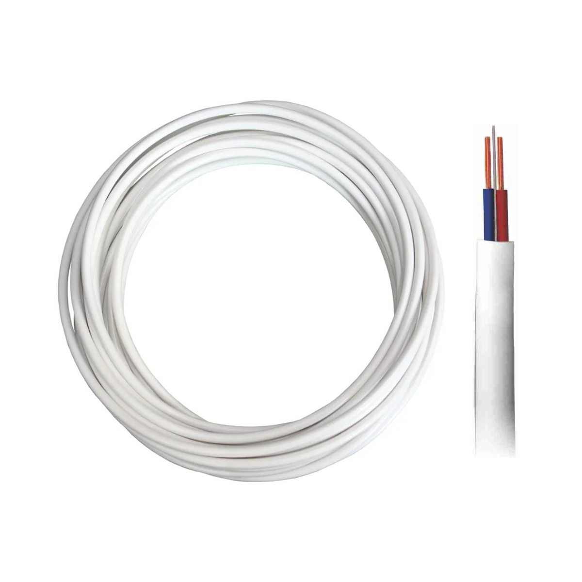 Cabo PP Branco com Alma de Aço Kit 5m - DNI - PP205ABRE5 - (1)