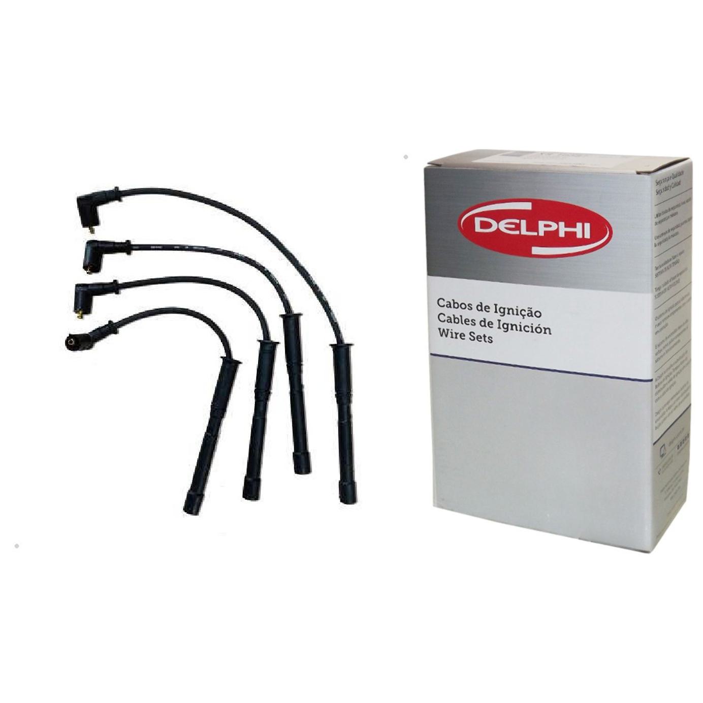 Kit Cabo de Vela e 4 Velas Ignição D-Power - Delphi - XH70013 / XS10583 - (3)