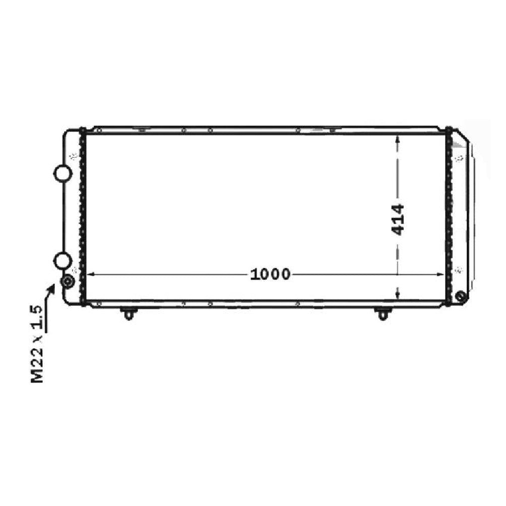 Radiador de Água - Magneti Marelli - RMM376766751 - (1)